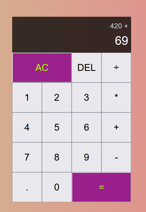 Preview image of calculator project